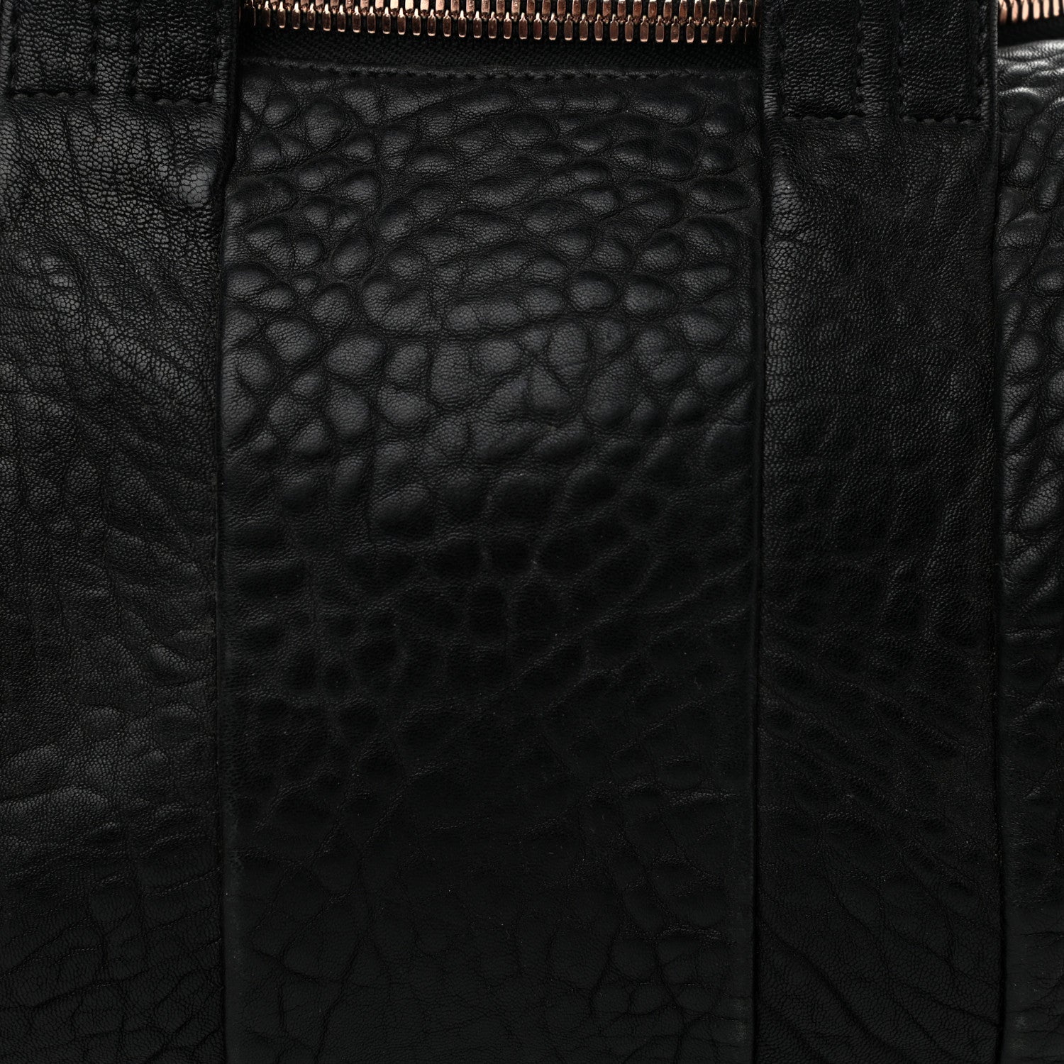 Alexander Wang Pebbled Lambskin Rockie Black Rose Gold Hardware 7 of 16