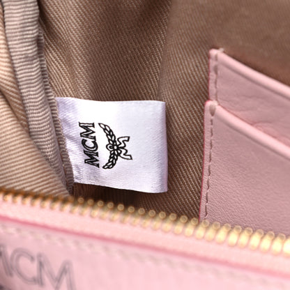 MCM Visetos Small Crossbody Belt Bag Soft Pink 6 of 7