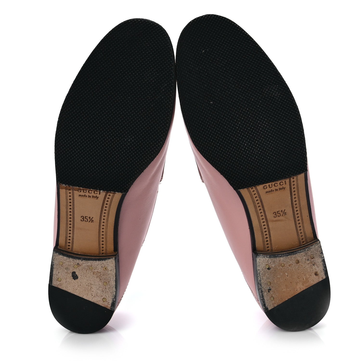 Gucci Lambskin Womens Brixton Horsebit Loafers 35.5 Perfect Pink 6 of 8