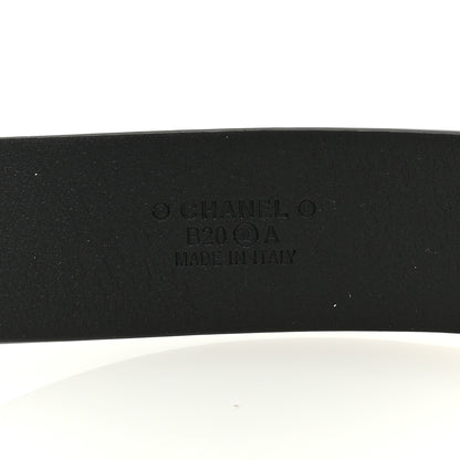 Chanel Lambskin CC Pearl Chain Belt 80 32 Black 3 of 4