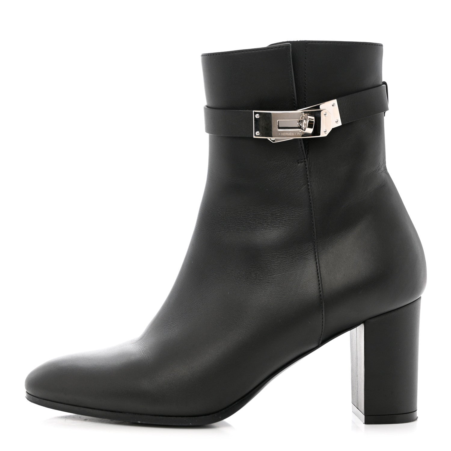 Hermes Calfskin Saint Germain Ankle Boots 38 Black 1 of 14