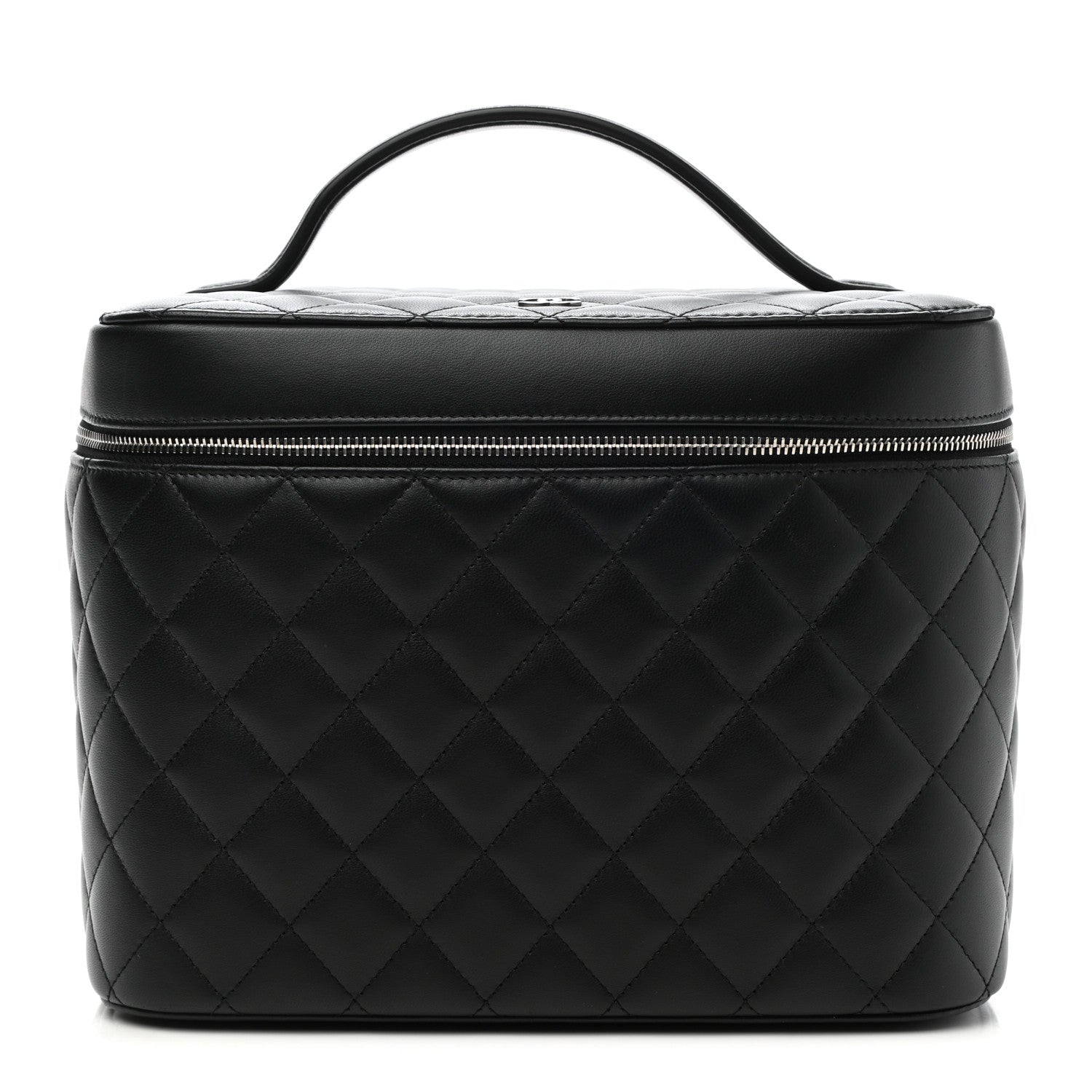 Chanel Lambskin Quilted Vanity Pouch Black 1 of 9