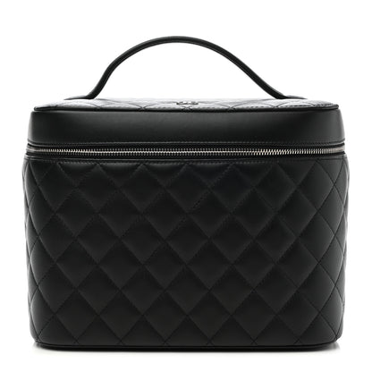 Chanel Lambskin Quilted Vanity Pouch Black 1 of 9