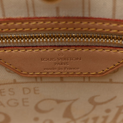 Louis Vuitton Damier Azur Neverfull PM 6 of 10