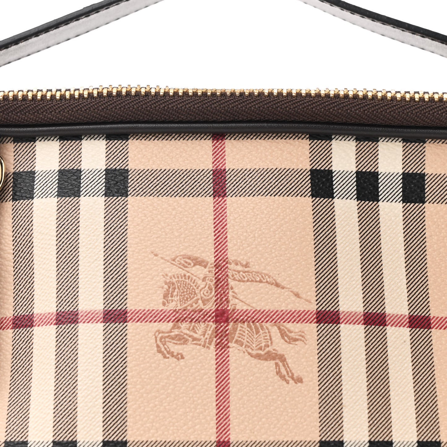 Haymarket Check Vanity Crossbody Bag Chocolate