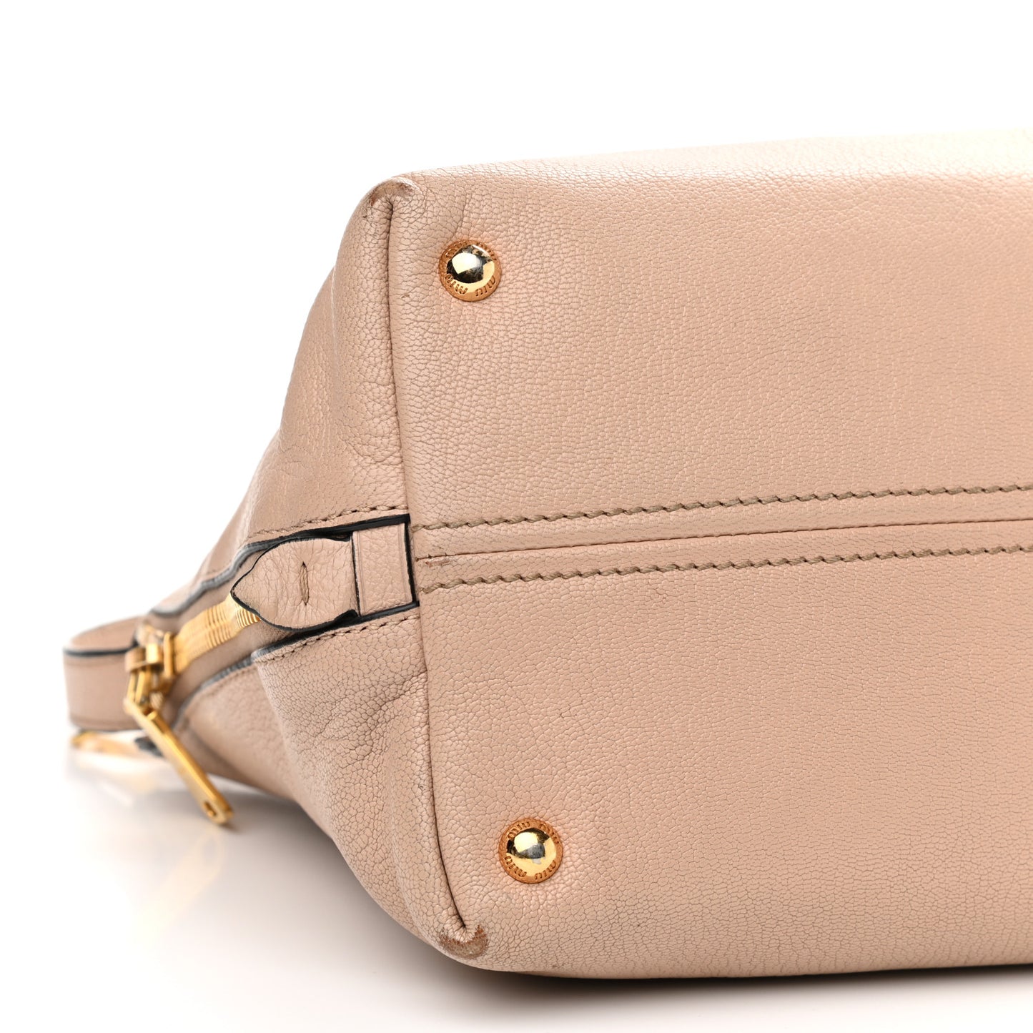 Goatskin Madras Top Handle Tote Cammeo