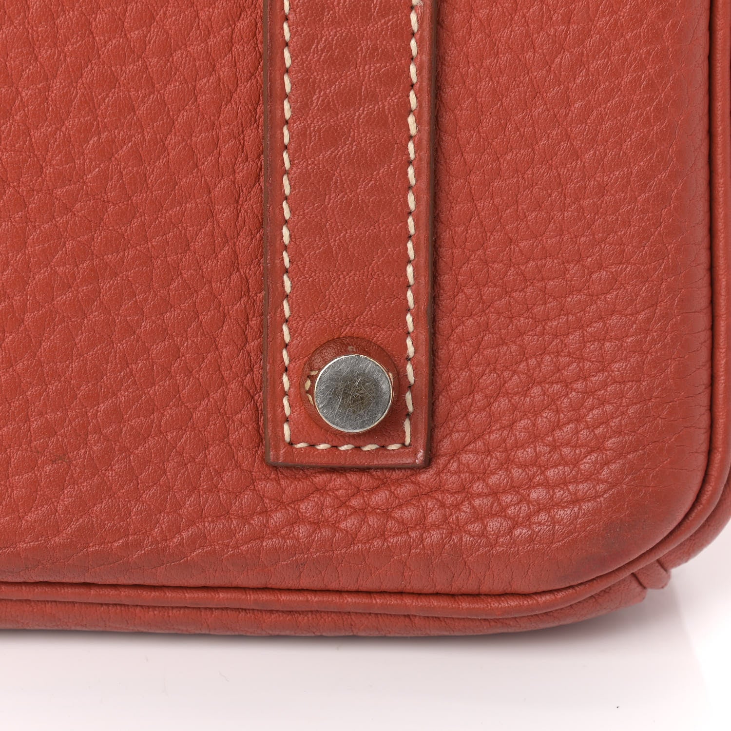 Hermes Taurillon Clemence Birkin 35 Sanguine 19 of 19