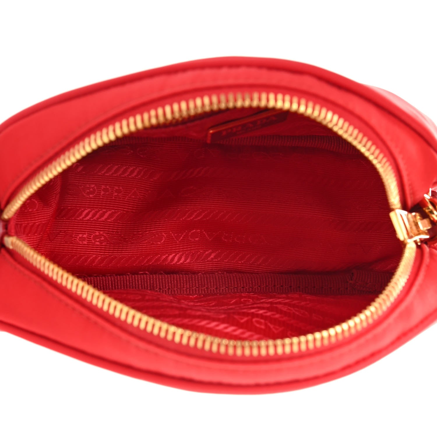Prada Tessuto Nylon Cosmetic Pouch Rosso 5 of 8