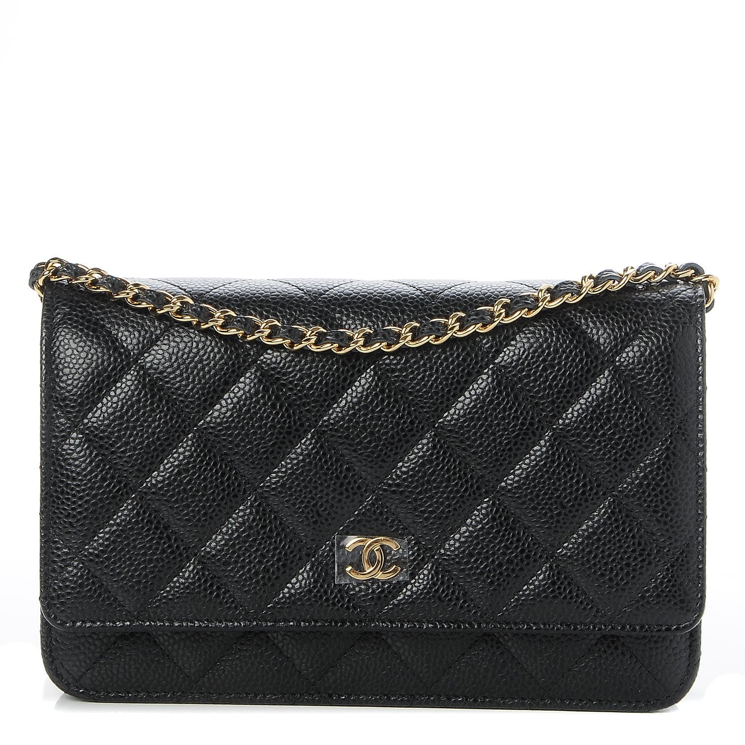 Chanel Caviar Quilted Wallet On Chain WOC Black 1 of 9