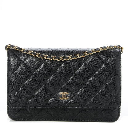 Chanel Caviar Quilted Wallet On Chain WOC Black 1 of 9
