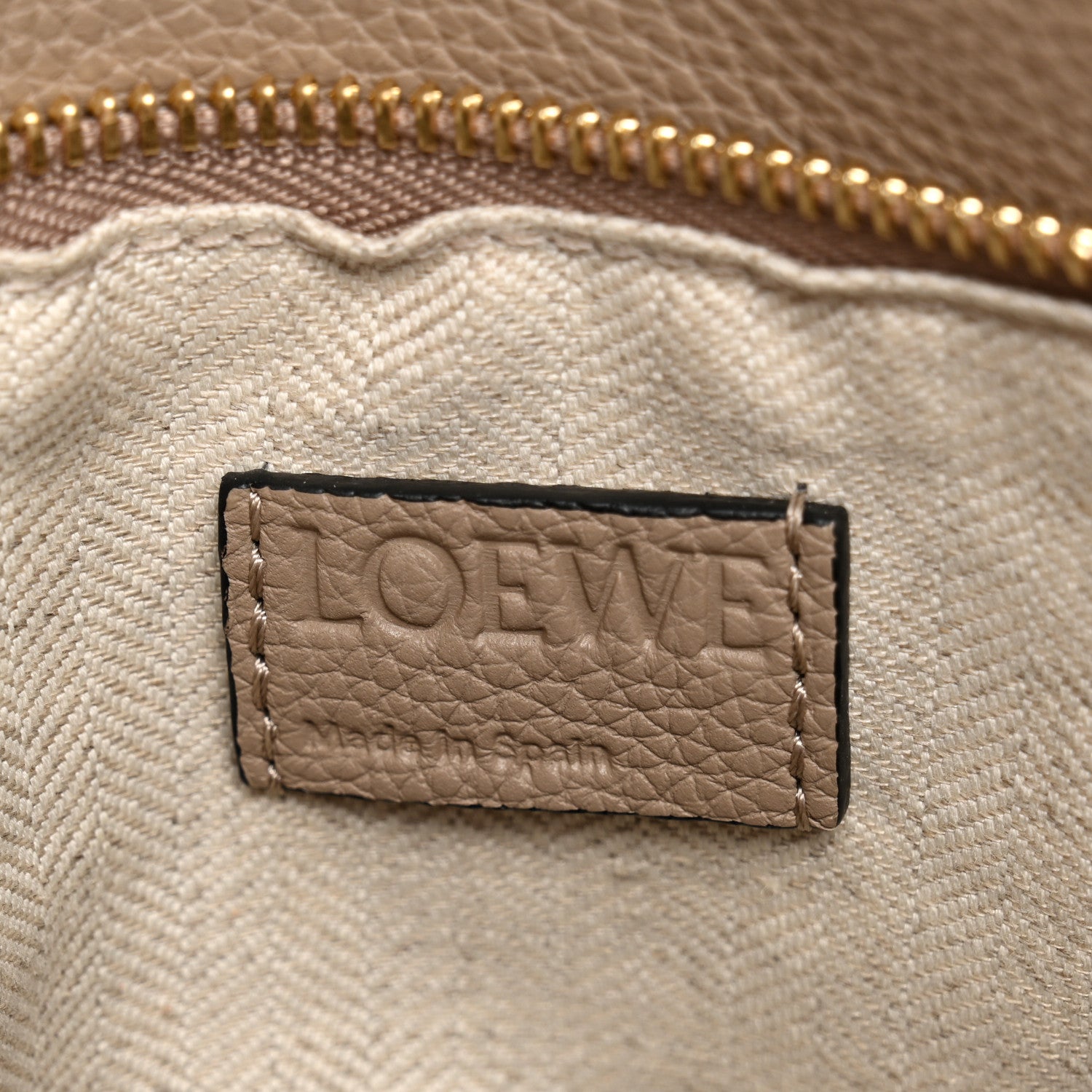 Loewe Grained Calfskin Medium Puzzle Bag Sand 6 of 10