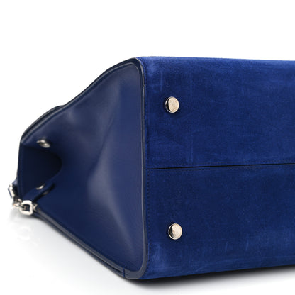 Christian Dior Suede Large Diorever Flap Navy 8 of 8