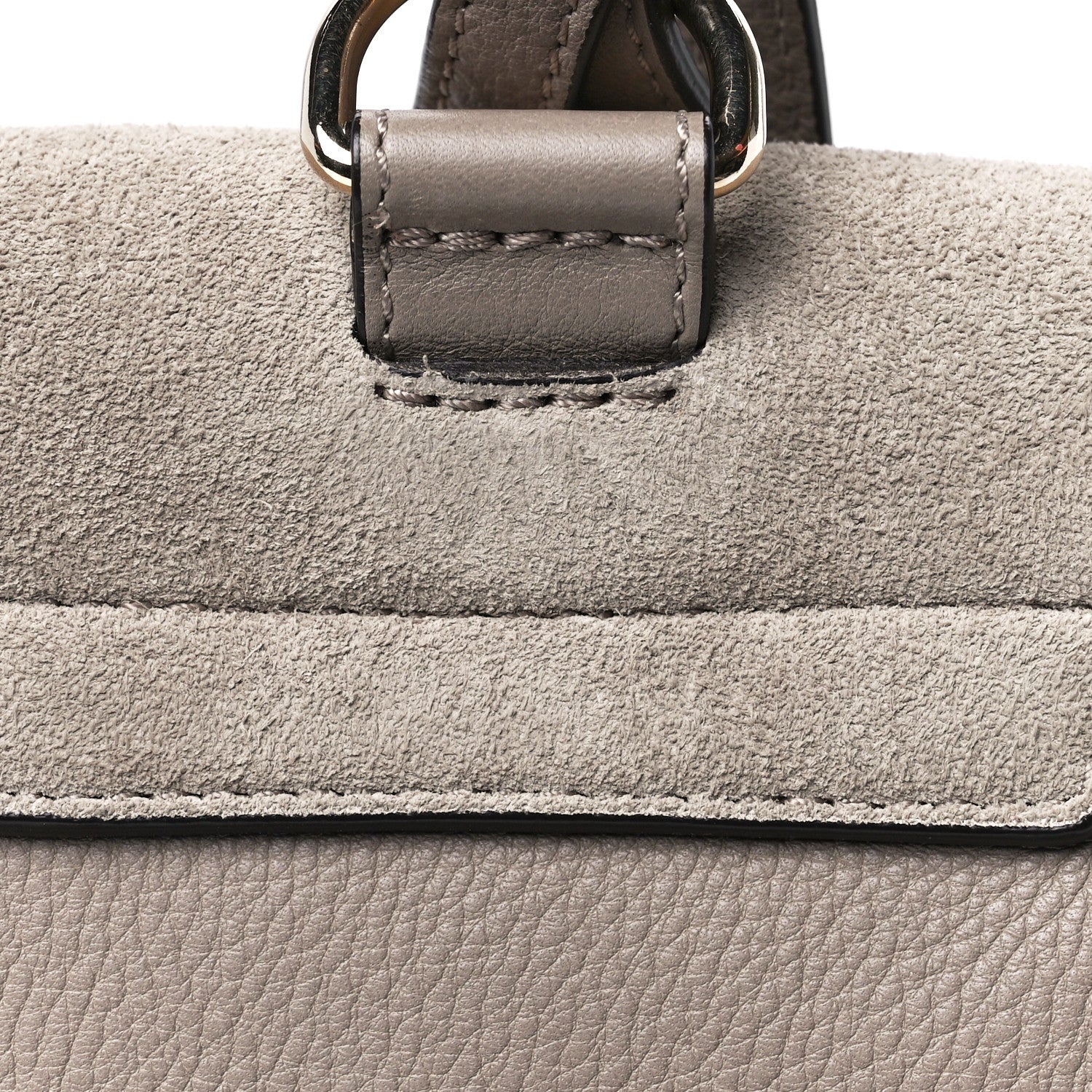 Chloe Suede Calfskin Mini Faye Backpack Motty Grey 16 of 16