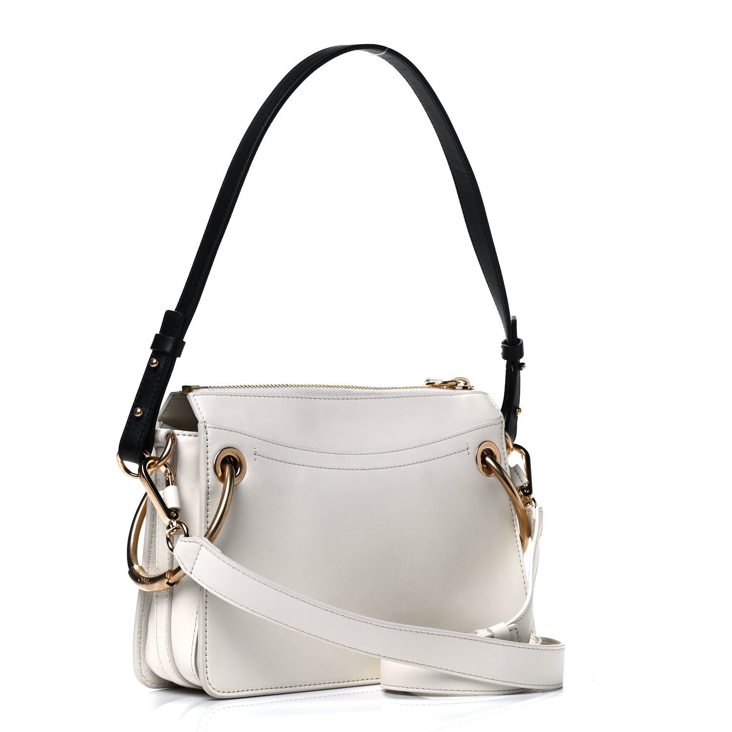 Chloe Calfskin Suede Small Roy Bag Natural White 2 of 4