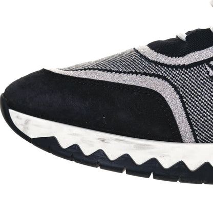 Hermes Knit Bi-Color Womens Addict Sneakers 39 Black White 10 of 17