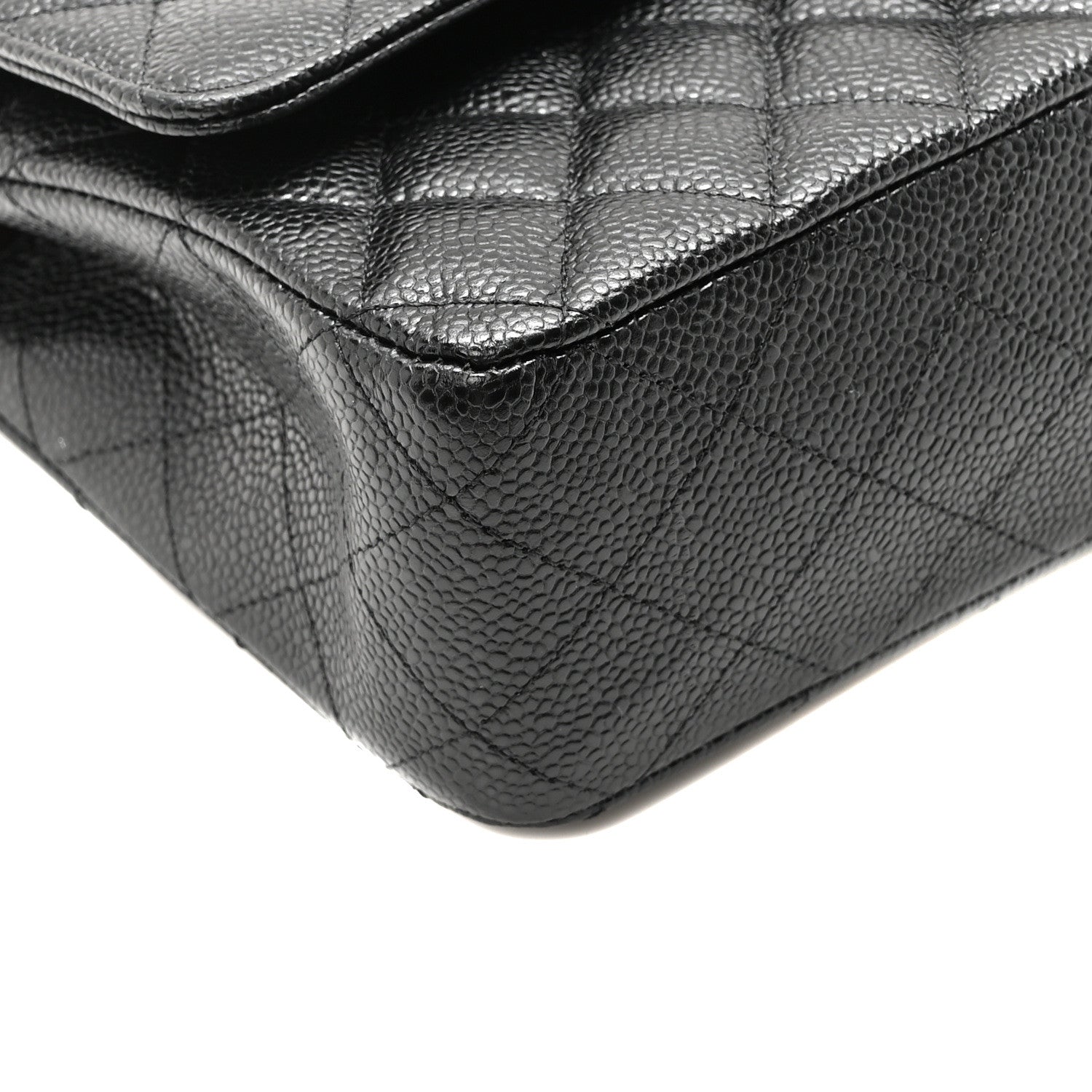 Chanel Caviar Quilted Medium Double Flap Black 9 of 11