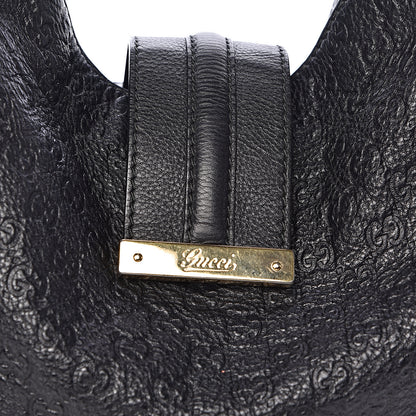 Gucci Guccissima Large New Ladies Web Hobo Black 14 of 14