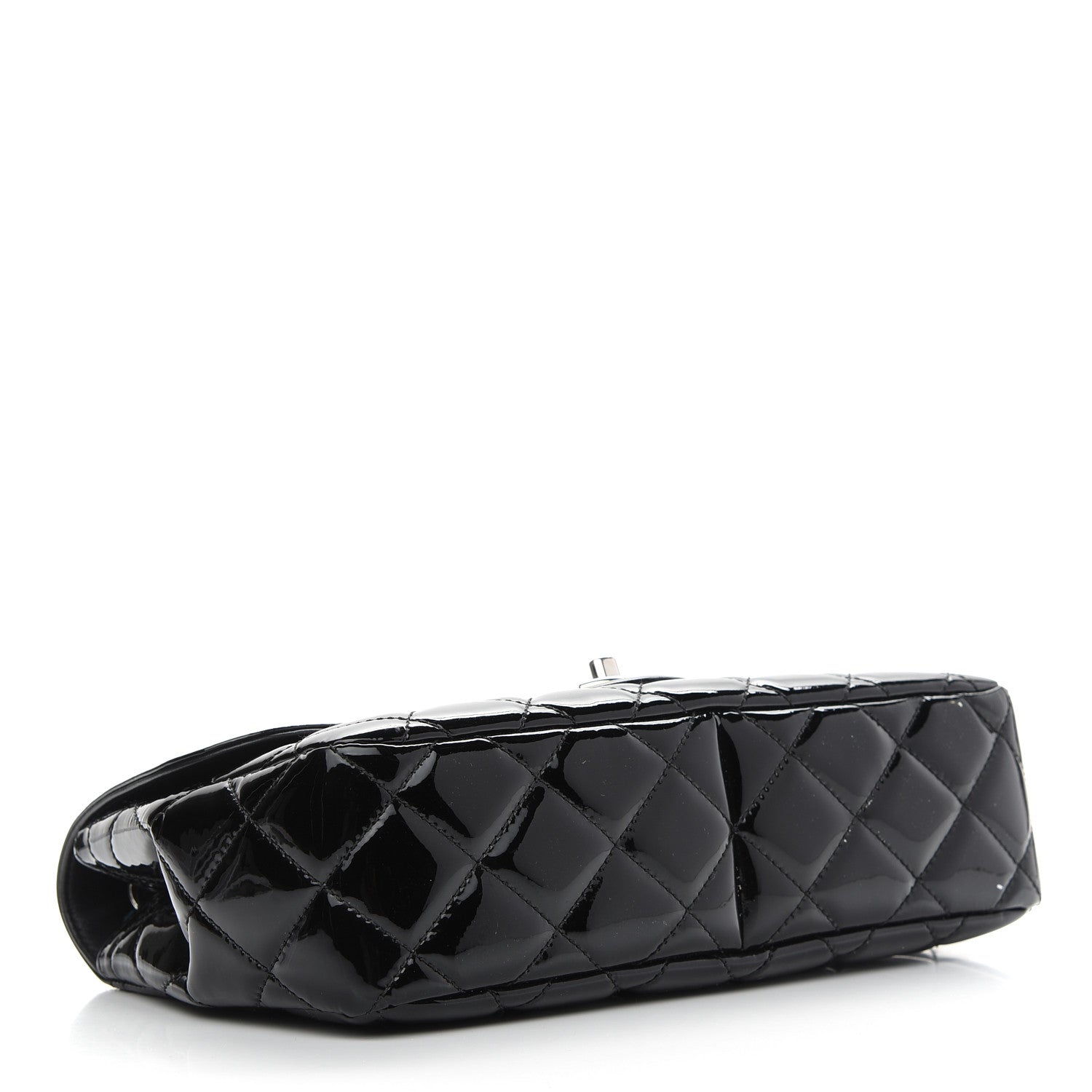 Chanel Patent Quilted Large Coco Shine Flap Black 4 of 10