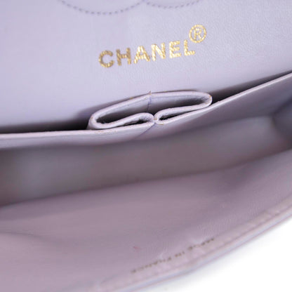 Chanel Lambskin Quilted Small Double Flap Lilac 7 of 11