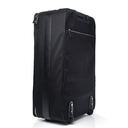 Prada Tessuto Nylon Saffiano Trolley Luggage Black 2 of 13