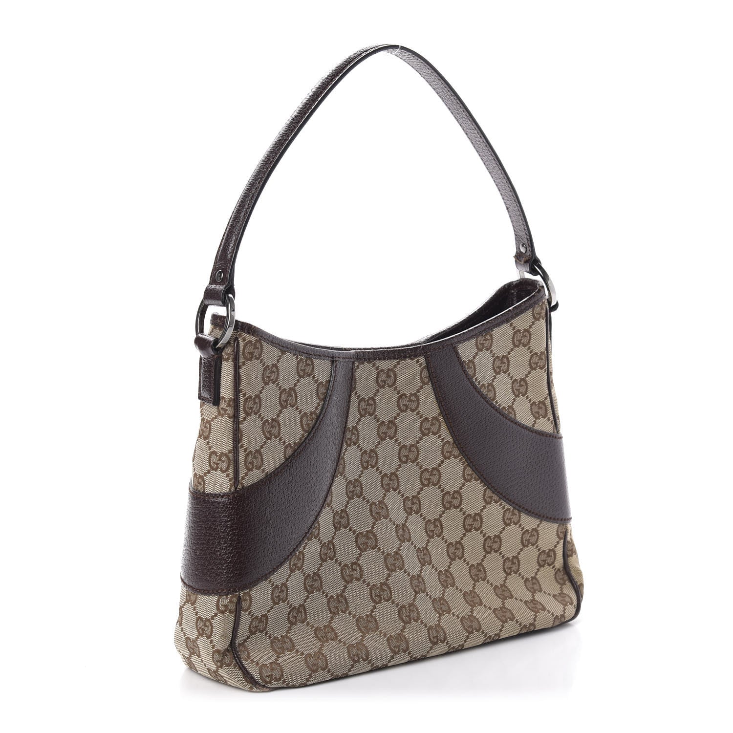 Gucci Monogram Shoulder Bag Dark Brown 3 of 14