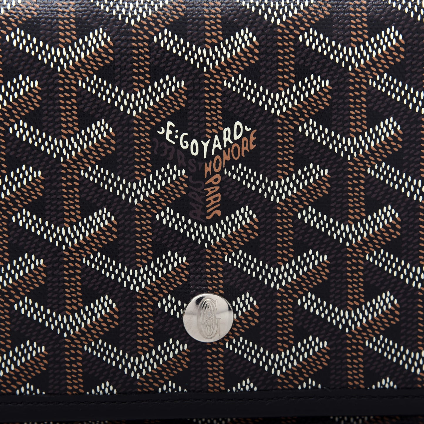 Goyardine Plumet Wallet Clutch Black