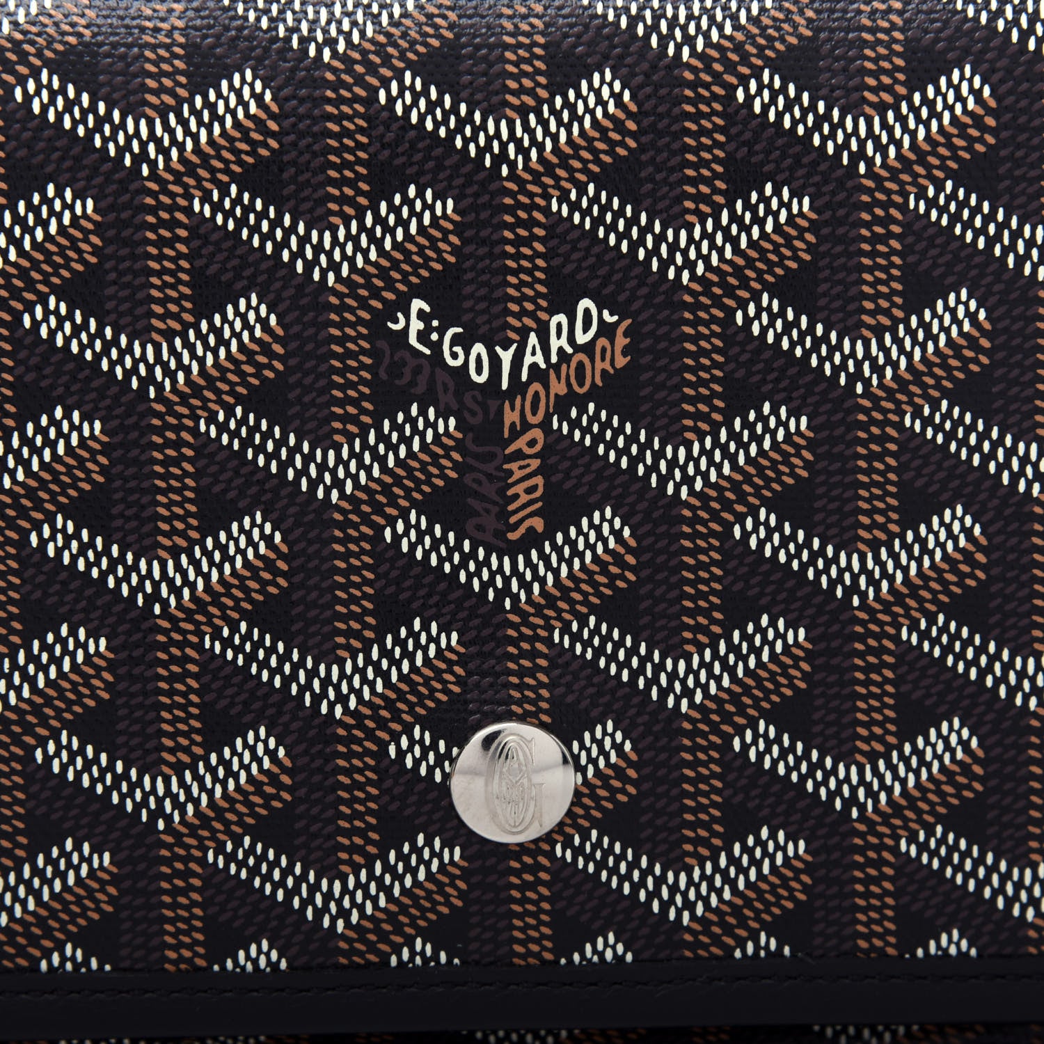 Goyard Goyardine Plumet Wallet Clutch Black 10 of 10