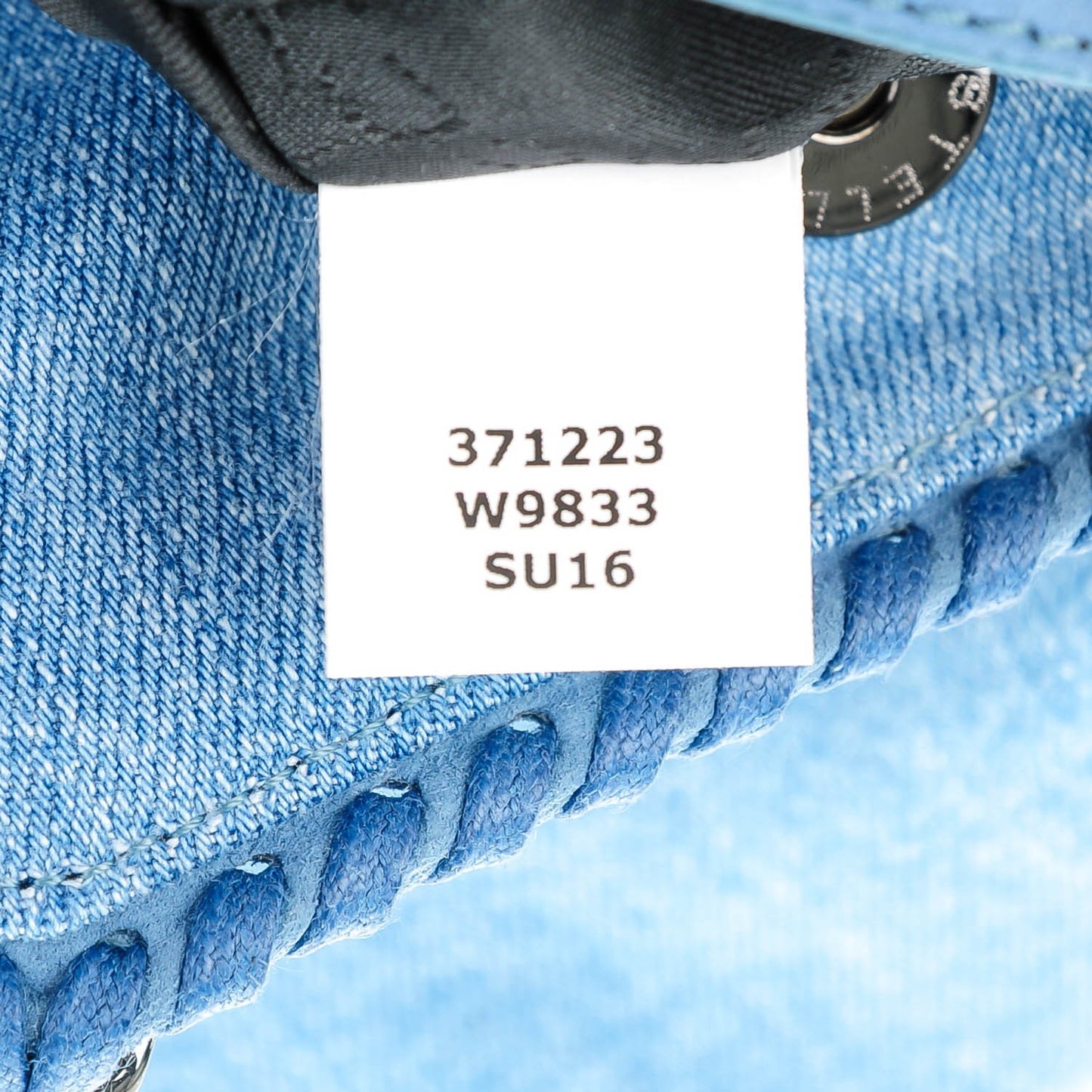 Denim Mini Star Falabella Tote Blue