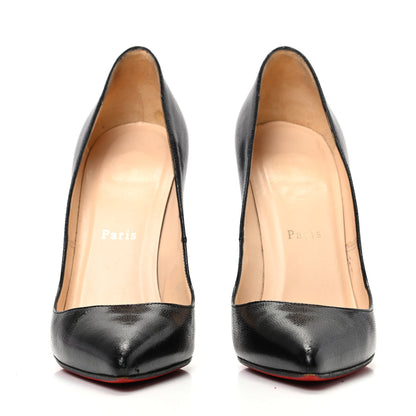 Christian Louboutin Grained Calfskin Pigalle 120 Pumps 38 Black 2 of 7