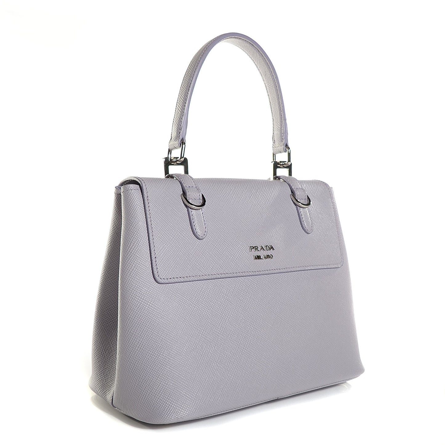 Saffiano Cuir Convertible Top Handle Tote Glicine