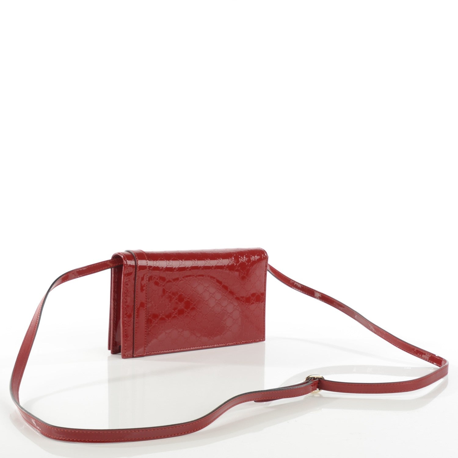 Gucci Patent Microguccissima Mini Nice Wallet Rose Bed 5 of 14