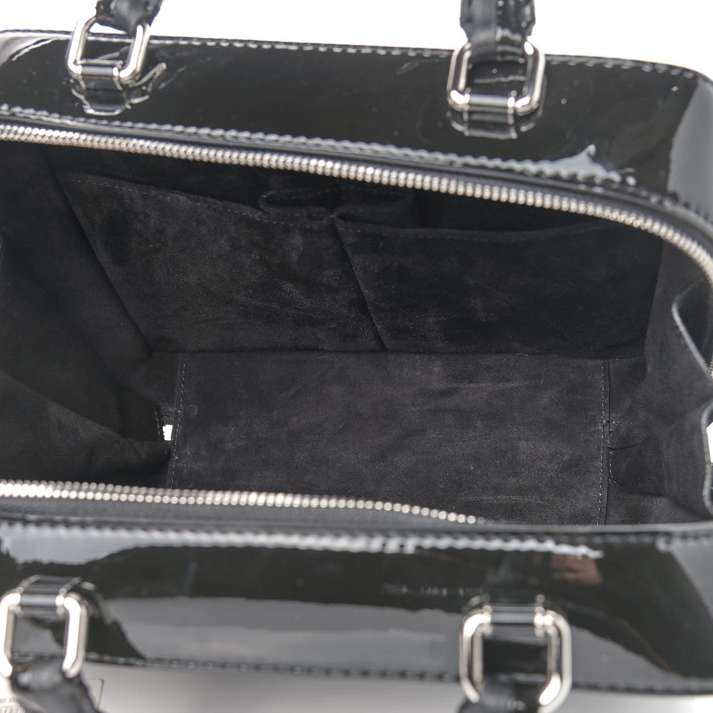 Patent Quilted Travel Kit Vanity Case Black
