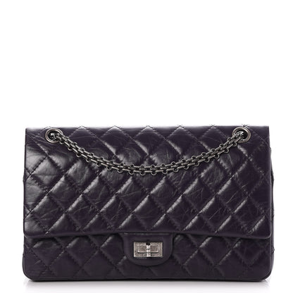 Chanel Aged Calfskin Quilted 2.55 Reissue 226 Flap Dark Purple 1 of 8