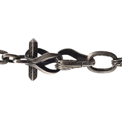 John Hardy Darkened Sterling Silver Asli Cross Necklace 5 of 7