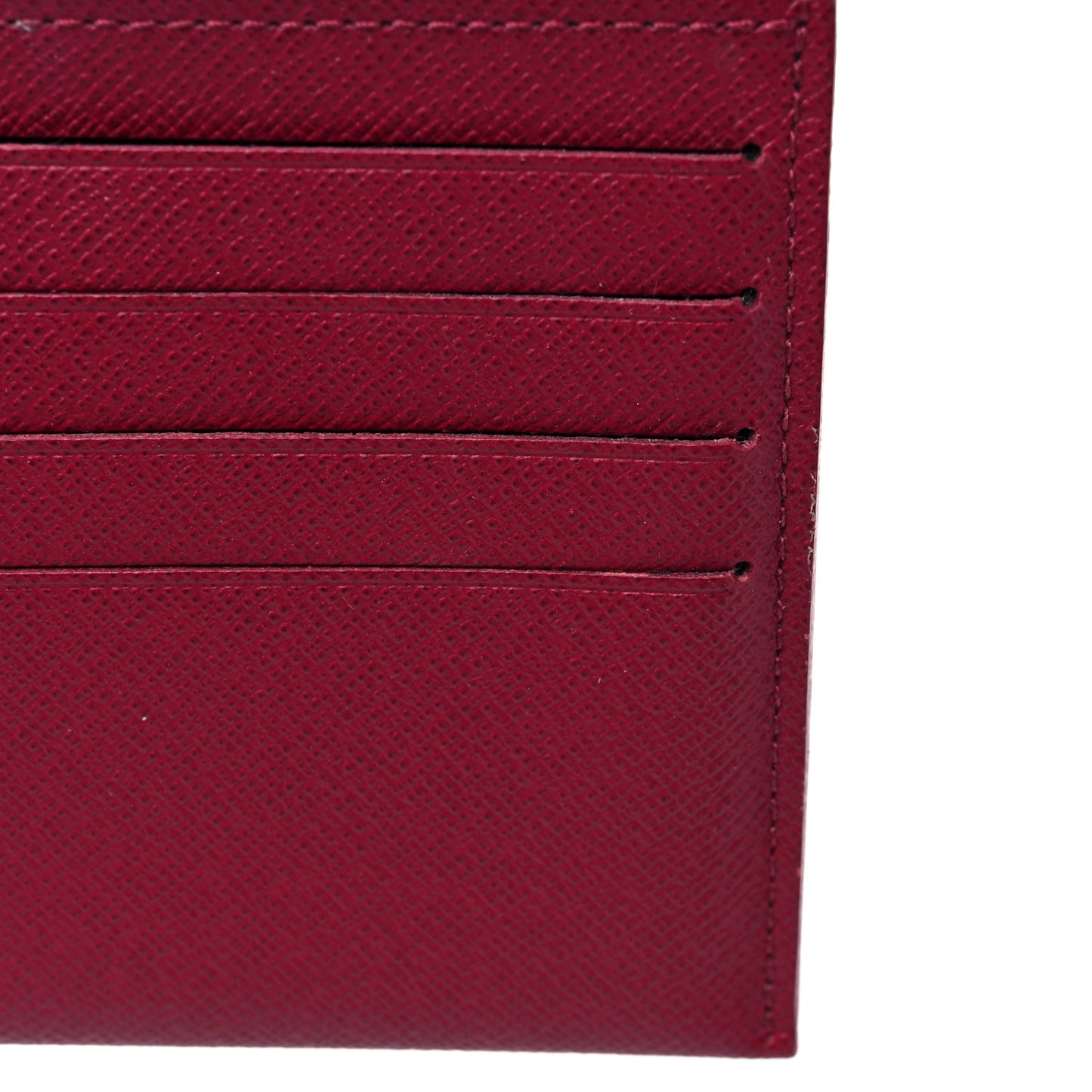 Calfskin Felicie Card Holder Insert Fuchsia