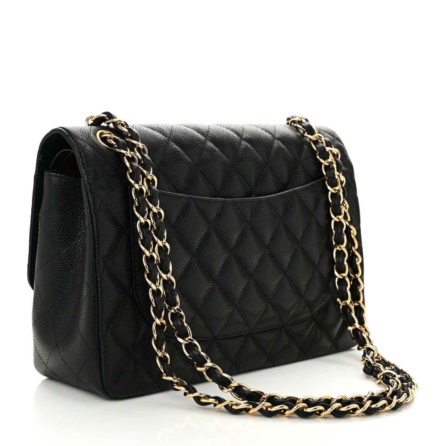Chanel Caviar Quilted Jumbo Double Flap Black 3 of 11
