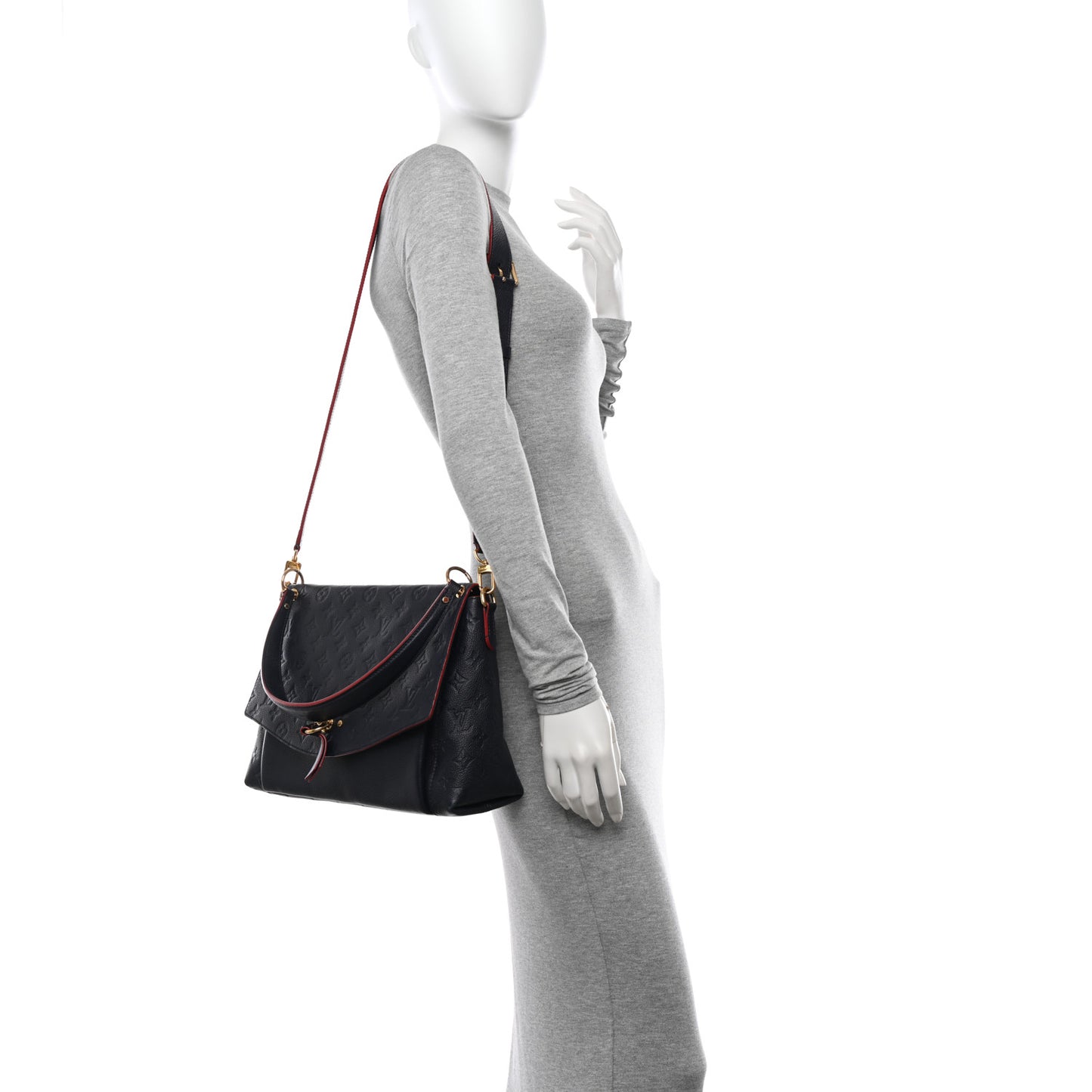 Empreinte Blanche MM Marine Rouge