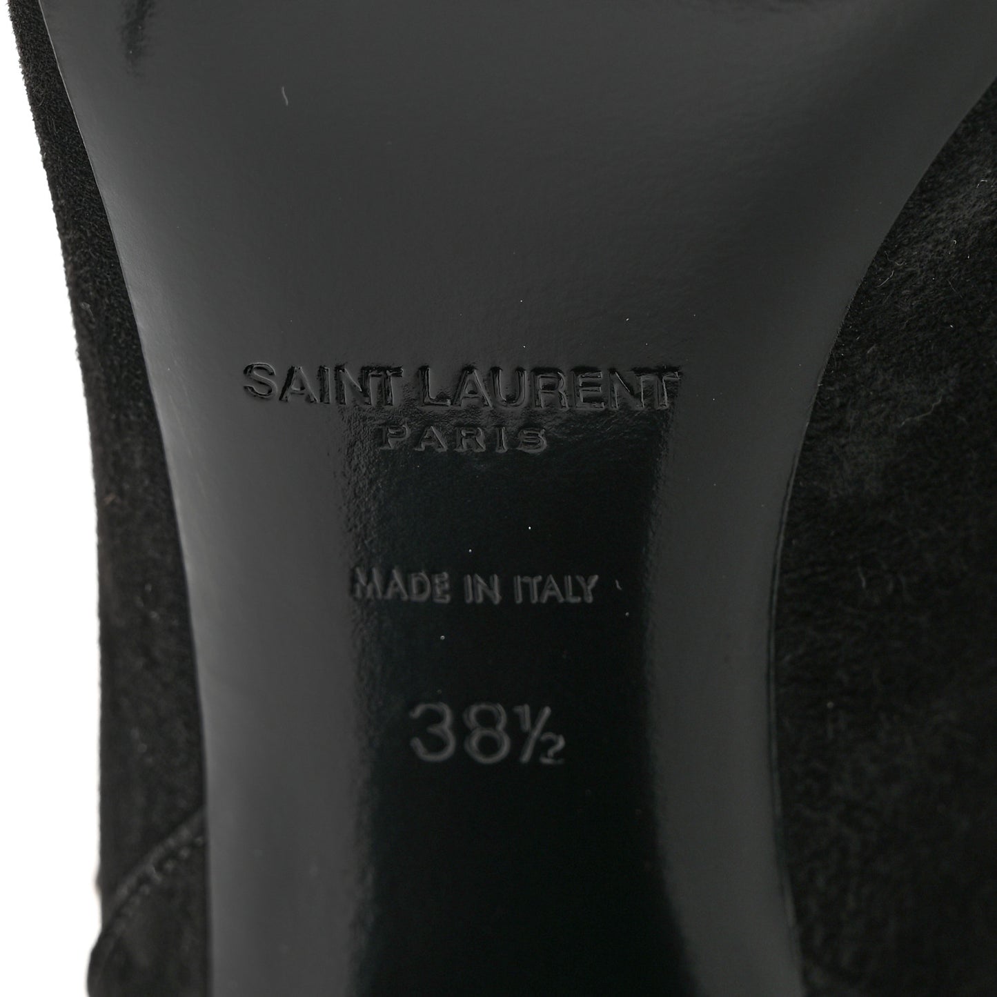 Cashmere Lou 75 Strap Zip Boots 38.5 Black