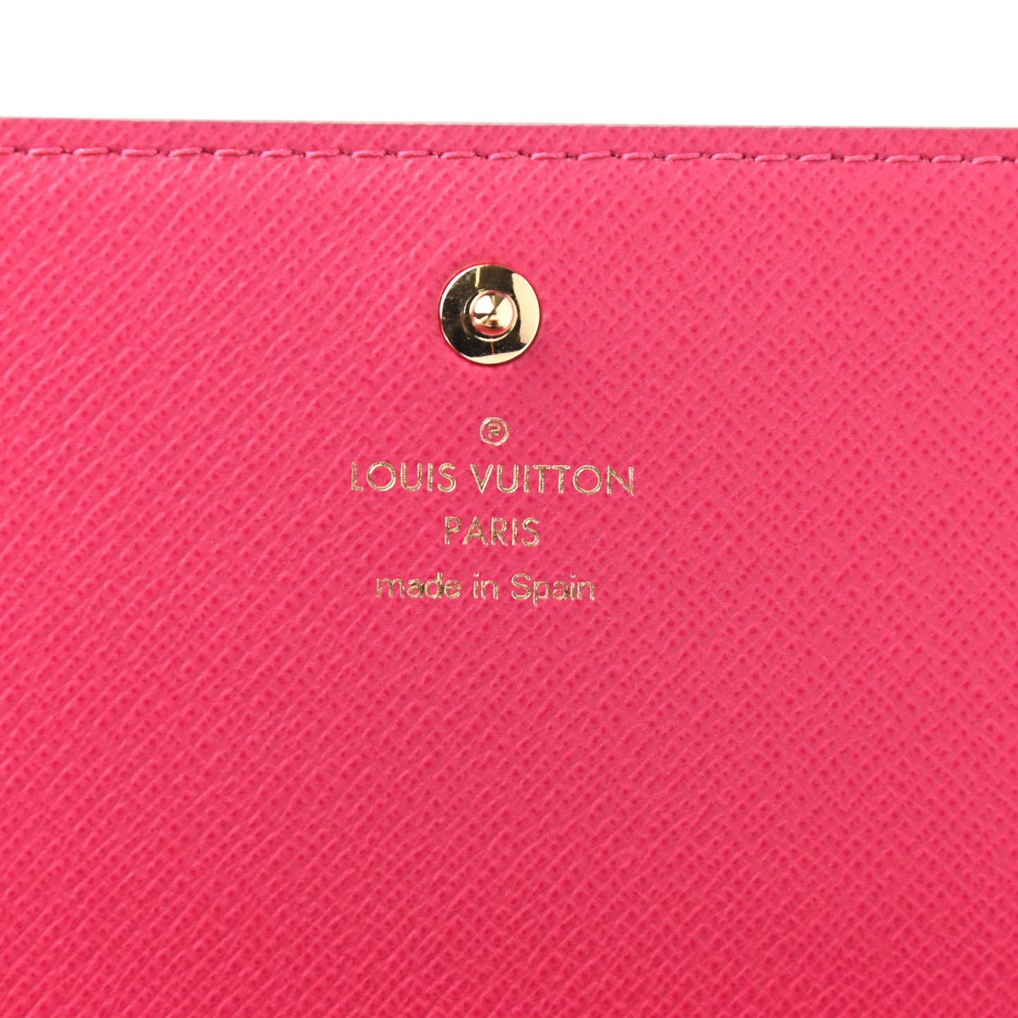Damier Azur 2021 Christmas Animation Hollywood Sarah Wallet Fuchsia