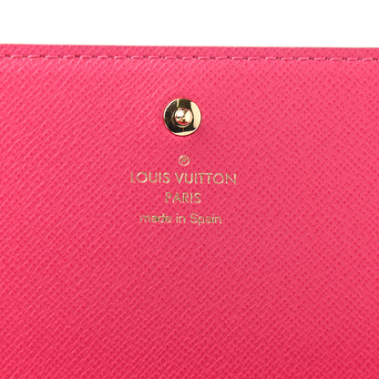 Louis Vuitton Damier Azur 2021 Christmas Animation Hollywood Sarah Wallet Fuchsia 6 of 7