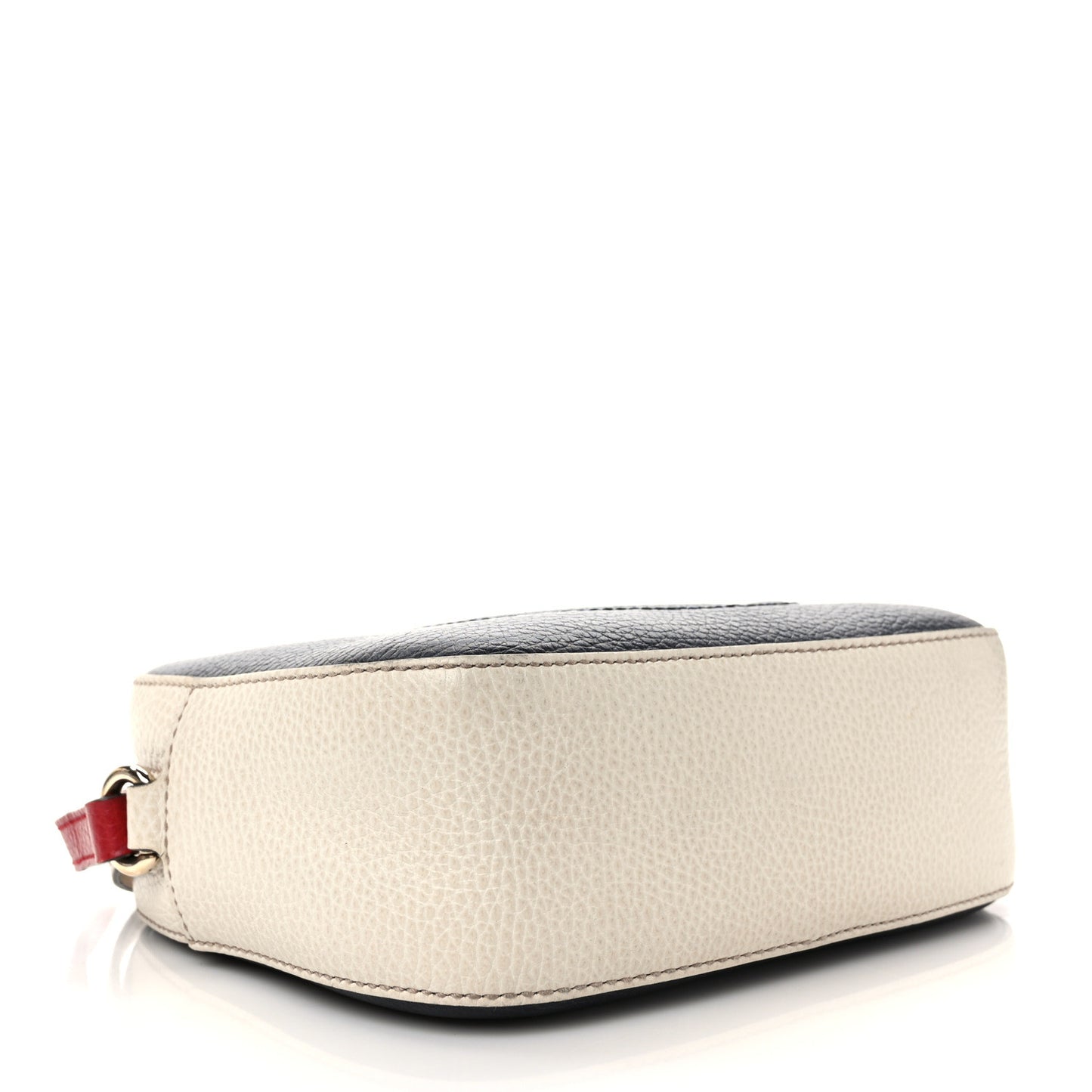 Dollar Calfskin Small Soho Disco Bag Blue Hibiscus Red Mystic White