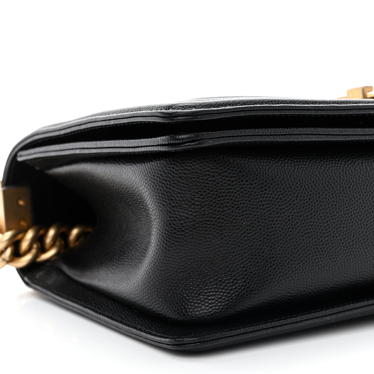 Caviar Quilted Medium Boy Flap Black