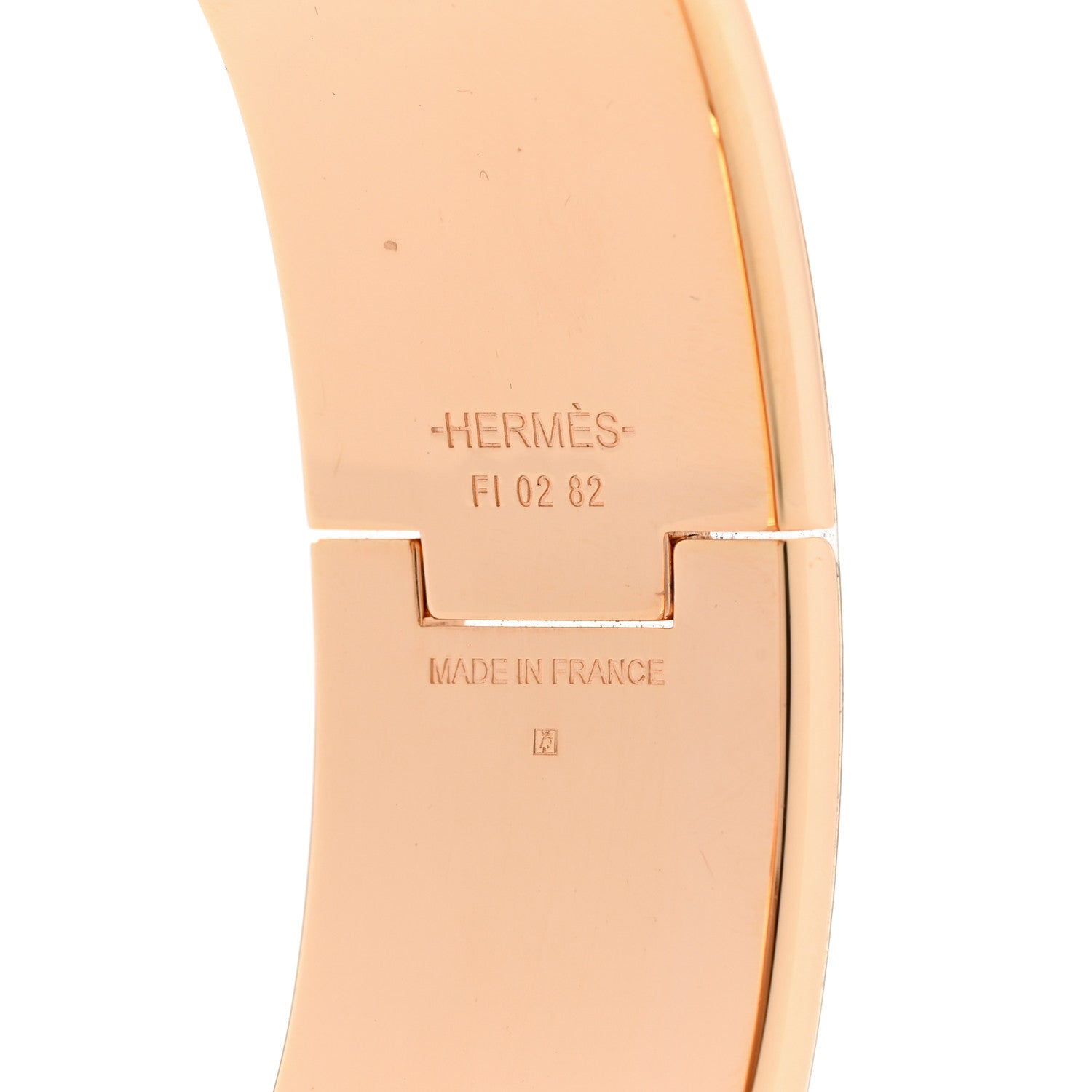 Hermes Enamel Wide Clic Clac H Bracelet GM Marron Glace 4 of 6
