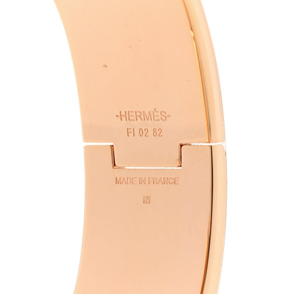 Hermes Enamel Wide Clic Clac H Bracelet GM Marron Glace 4 of 6
