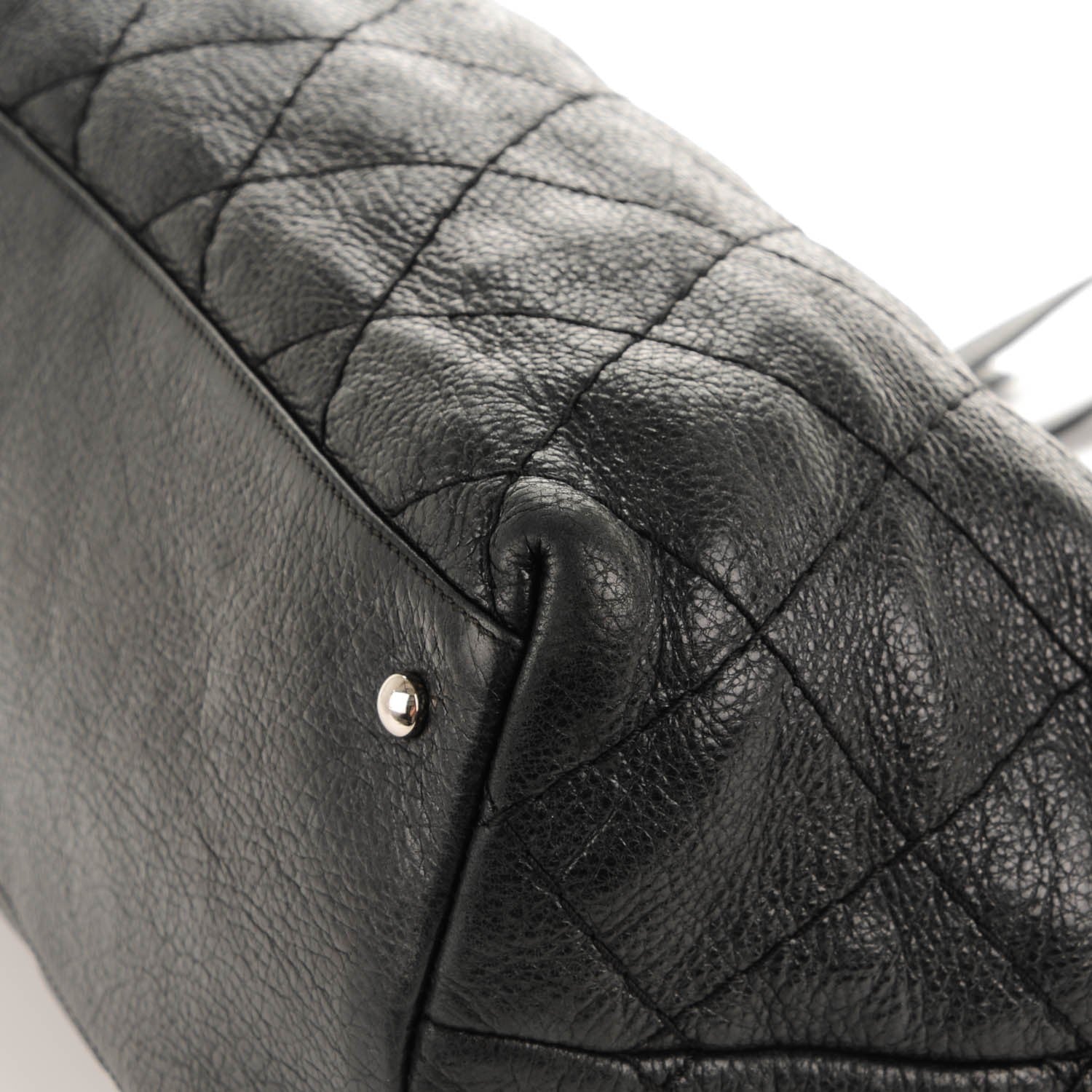 Chanel Glazed Calfskin Large On The Road Tote Black 8 of 11