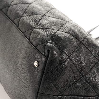 Chanel Glazed Calfskin Large On The Road Tote Black 8 of 11