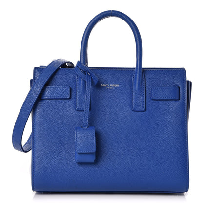 Saint Laurent Calfskin Nano Sac De Jour Royal Blue 1 of 8