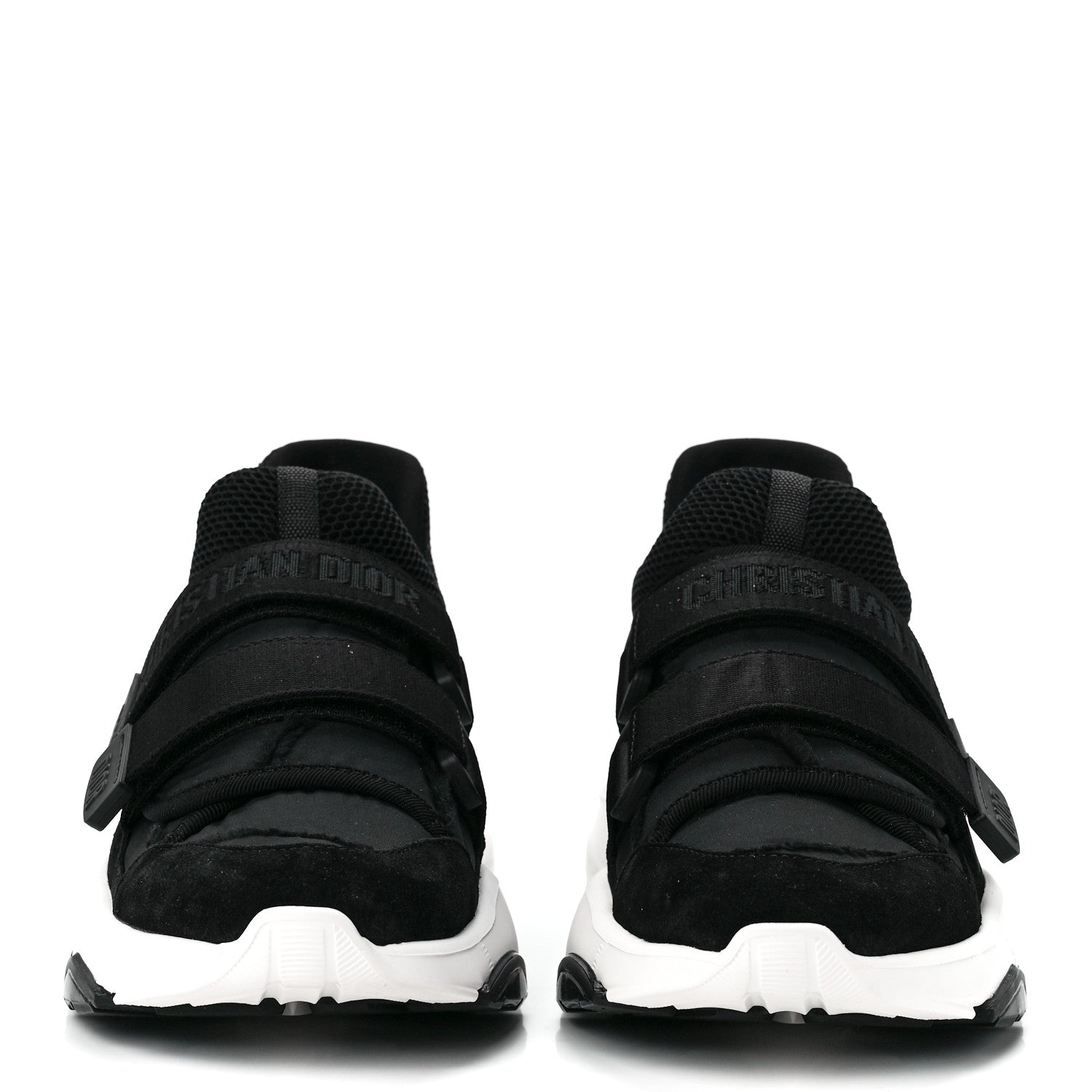 Christian Dior Technical Fabric Nylon Camouflage Womens D-Wander Sneakers 37 Black 2 of 8