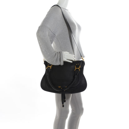 Chloe Calfskin Medium Marcie Satchel Black 2 of 8