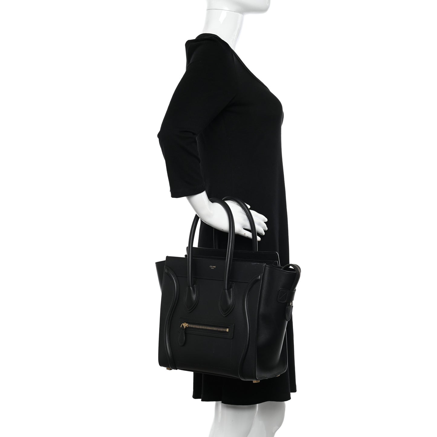 Smooth Calfskin Micro Luggage Black